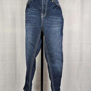 Cato Premium Straight-Leg Denim Capri Pants Women's 12 M (Blue)